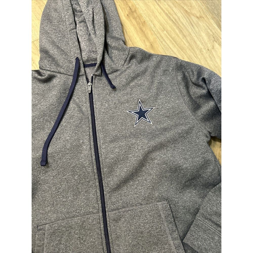 Dallas Cowboys NFL Pro Line Heavy Fleece Lined Blue Hoodie Men's M - Picture 2 of 8